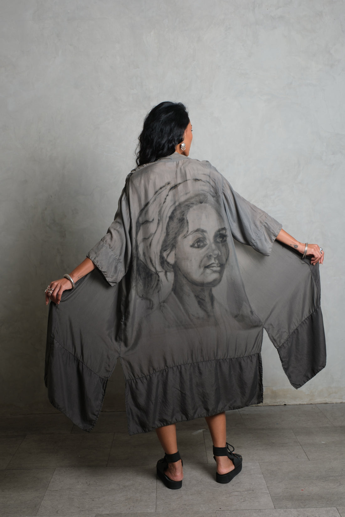 DEWI KIMONO  Smoke Ombre