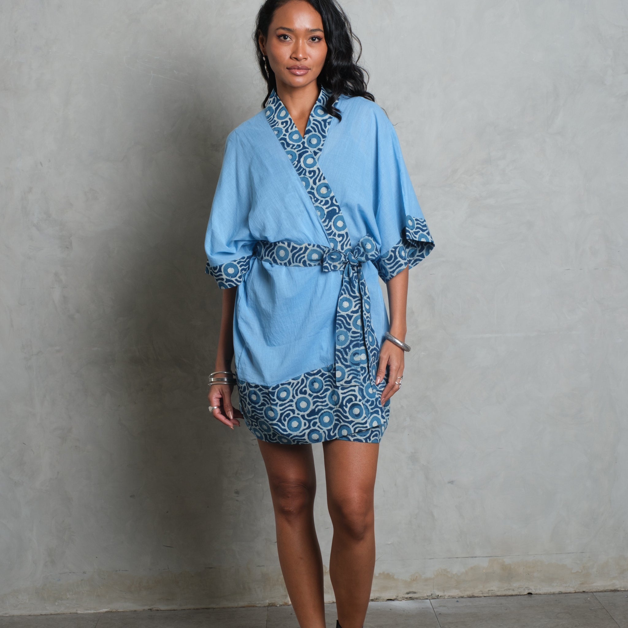MAYA KIMONO Azure