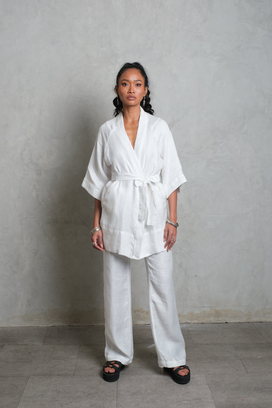 CANANG KIMONO Snow white