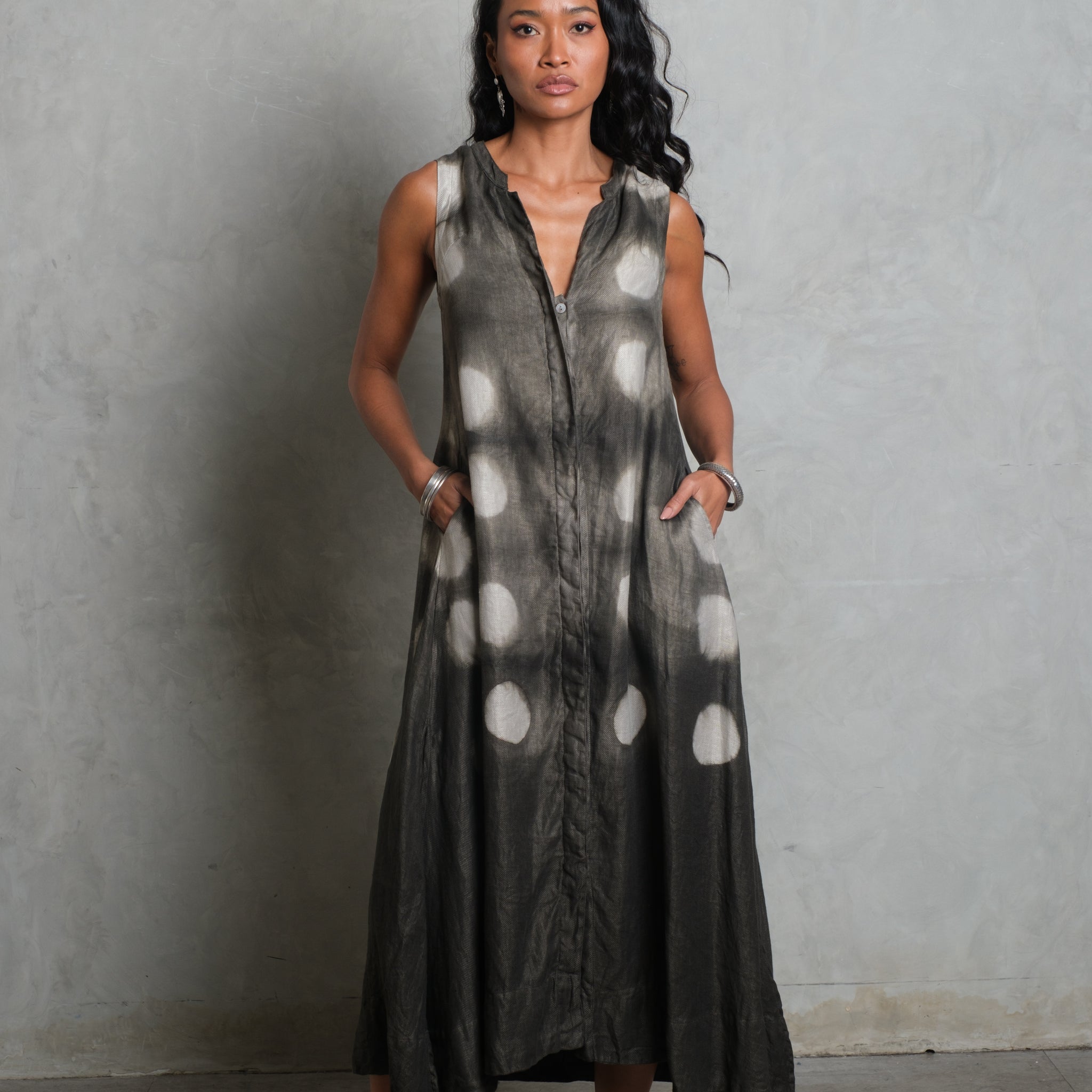 SURYA DRESS smoke tie dye