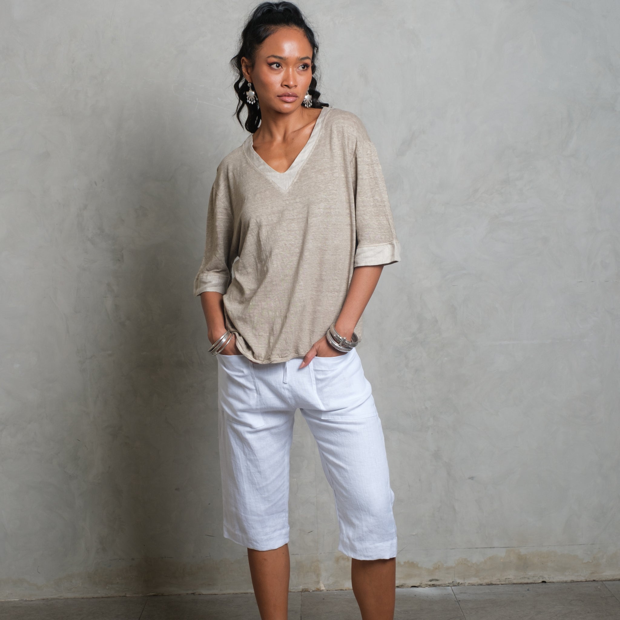 MELATI ¾ Pants Snow white