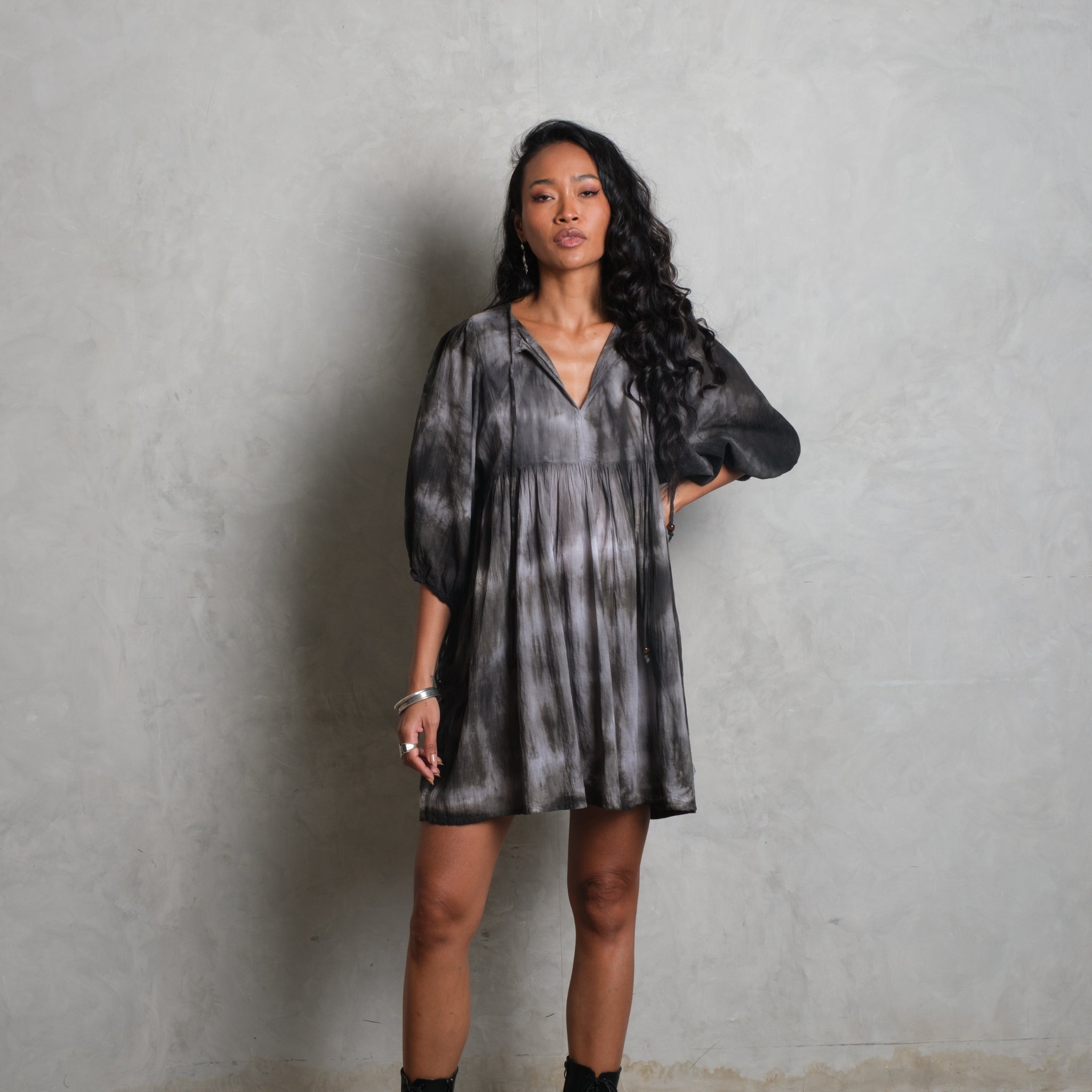 SAGE MINI DRESS Smoke