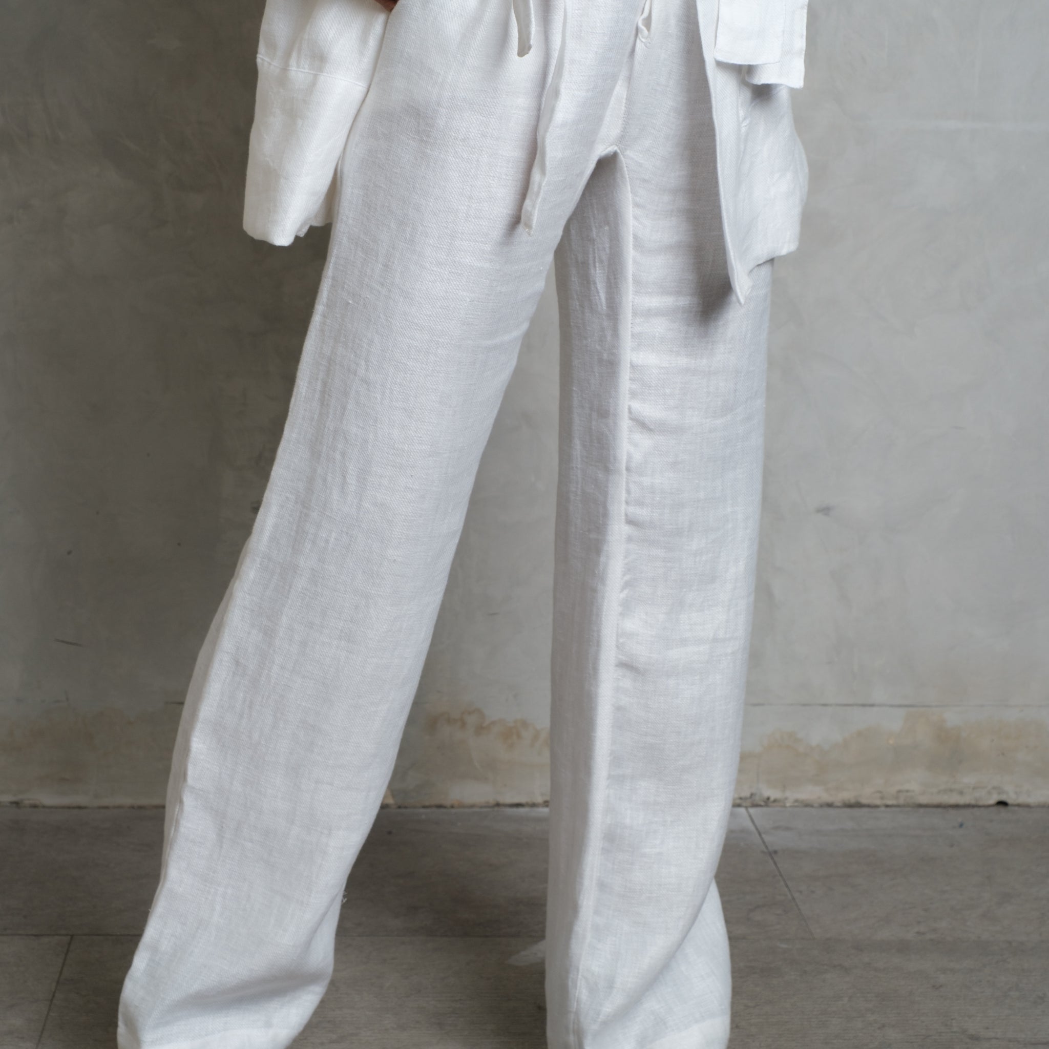 AMINA PANTS snow white