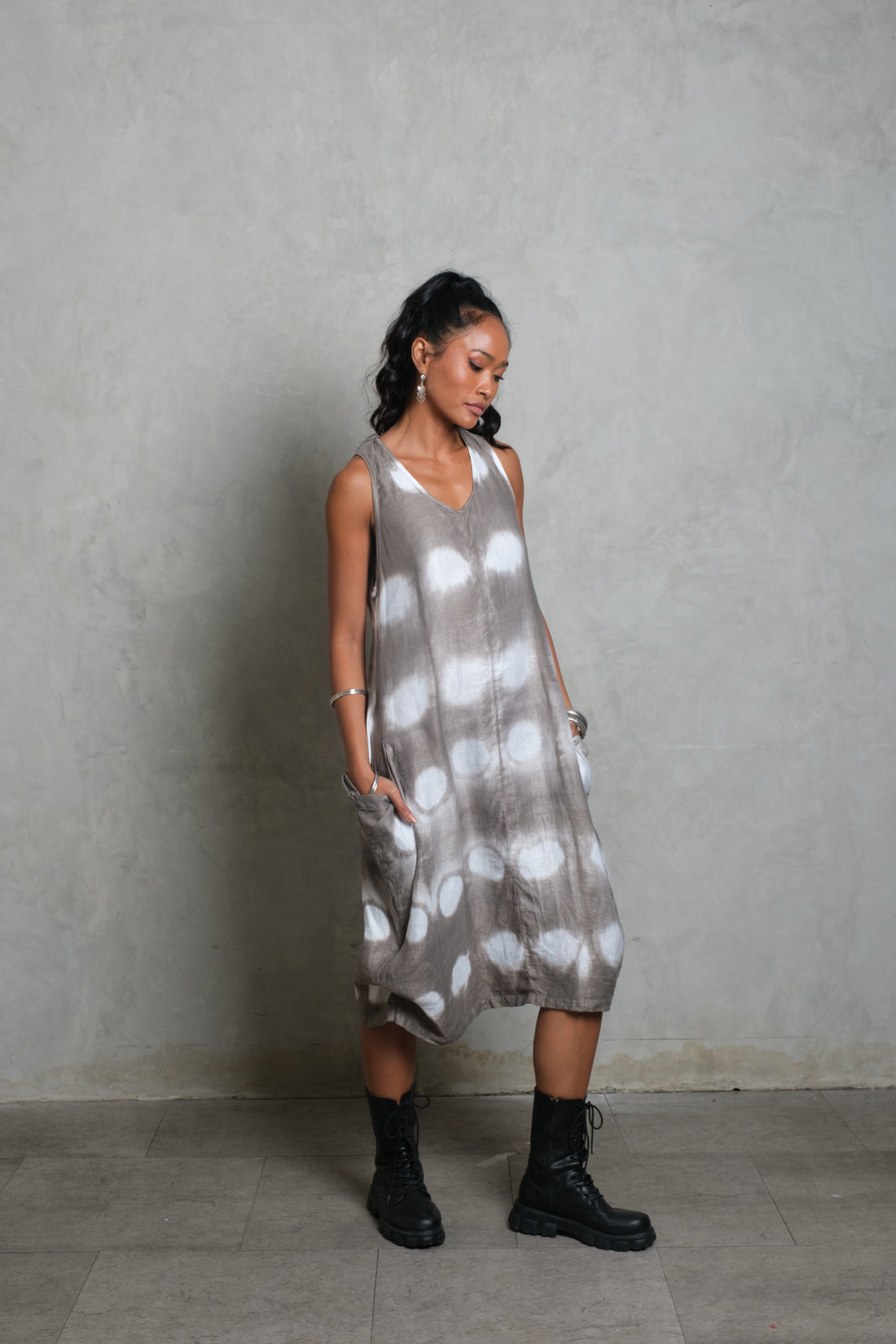 KIRANA Dress  Smoke Tie Dye