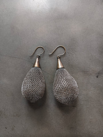 Jalin Drop Earrings  silver
