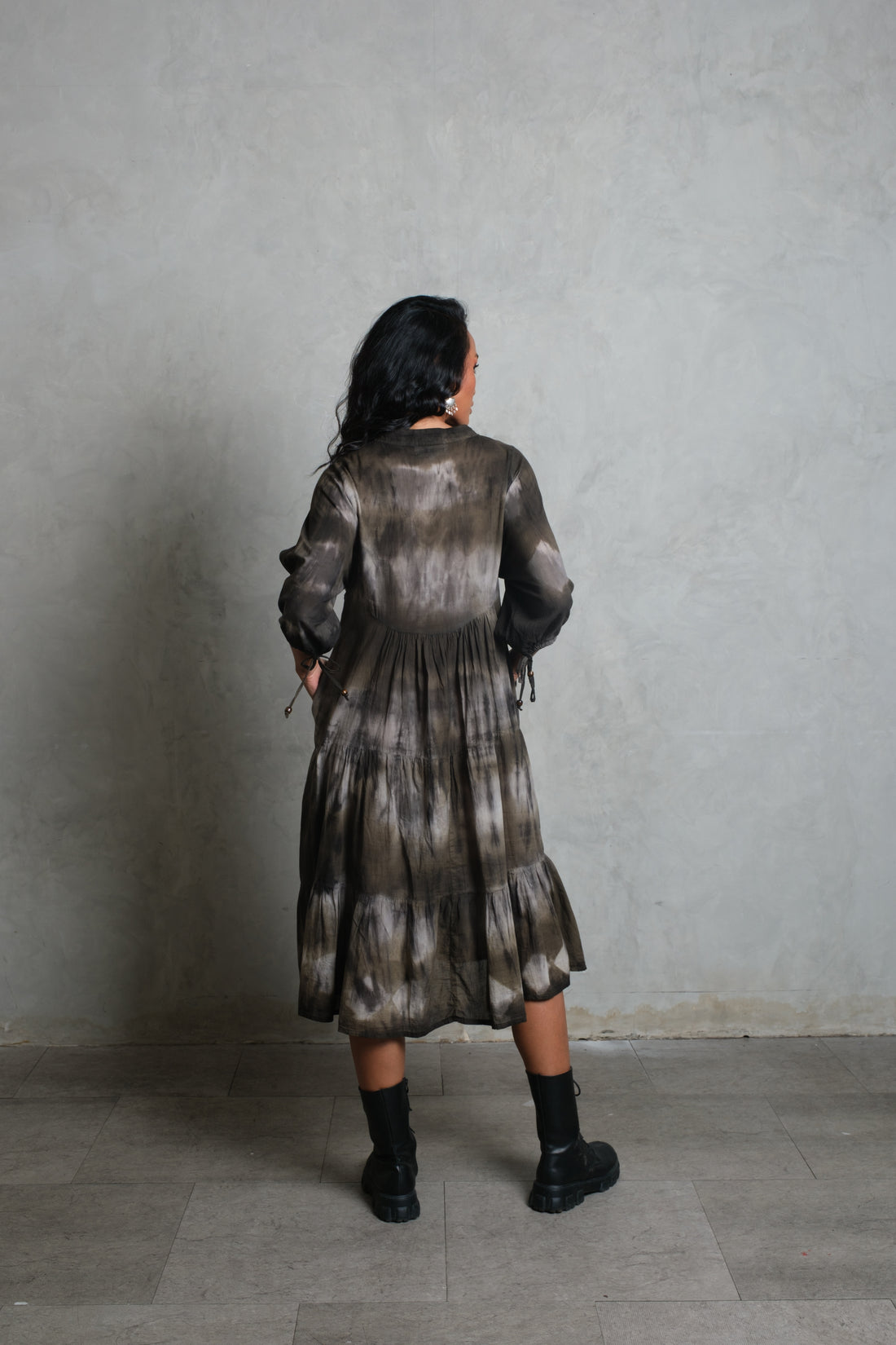 INDALI MAXI DRESS Smoke Tie Dye